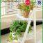 top quality folding outdoor wooden garden planter shelf,wooden shelf for flowers