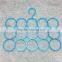 15 rings colorful divided scarf tie rack Multifunctional scarf hanger frame