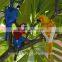 Artificial resin hanging parrot outdoor decoration