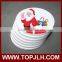 Wholesale custome ceramic back set white ceramic coasters