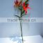 Home garden creepers decoration 110cm Height artificial red 2 flowers 2 bud Lily making EBHH04 2211