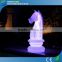 Wireless Remote Control Big Show Plasic Large Decorative RGB Color Horse Illuminated Chess Set