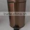 2016 Houseware large metal garbage bin trash can dust bin