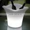Led light up flower pot, led ice bucket, garden decoration led flower pot
