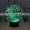 3D lamp LED Night light colorful atmosphere lamp With USB Cable