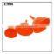 11002 3pcs New Design Silicone Folding Funnel/foldable Funnel