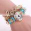 2017 luxury charming watch Fashion Girl pearl bracelet love ladies watch