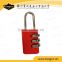Red color TSA code luggage lock password combination lock for international travel