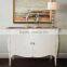 Buffet Console Bombay 2 Door White Distressed Mahogany Wood Furniture