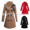 Hooded Long Warm Jacket Overcoat ,women Double Breasted two sides button Tweed Coat