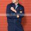 Unisex Navy Blue Cotton Twill With Zip Flap Buttons Work Jacket