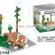 games building block dinosaur toys, diamond blocks, Mini block