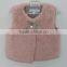 Baby Girl Pink Faux Fur Waistcoat for Winter