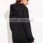 Black Abstract Custom Made Print Hoodie With Pocket Private Label Long Sleeve Hoodies Cotton French Terry