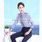 Juqian Fashion Design Stripe Black Blue Elegant Lady office uniforms for ladies