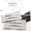 Customized garment super big size labels/woven labels/clothing label/embroidered tag End fold BWEF-001