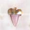 Shark's Teeth Gemstone Beads Healing Point Pink Crystal Chakra Pendant
