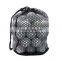 Golf Mesh Equipment Bag Nylon Mesh Bag Small Drawstring Bag