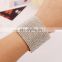 Hot Sale White Diamond Wide Cuff Bangle Bracelet Women Jewelry
