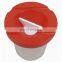 Round plastic cup, dia.8cm x height 9cm for brush washing Painting Tool