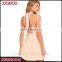 Brand Pretty Fashion Lace Belt Neck Sleeveless Nude Halter Dress Chiffon Short Dress Women Casual