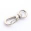 Easily open polish nickel plated metal hook keyring collection