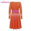 Wholesale Long Sleeve Soft Midi Casual Women Plus Size Dress Skirts In Bulk