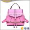 CR 80% customer repeat order new product sales well cheap rucksack for young girls pink color womens leather purse backpack