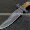 wholesale Damascus knifes - Damascus blade Folding knife/Handle of Bone and Buffalo horn pieces