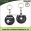 2017 custom rubber keychain / 3d Logo tyre shaped key chain/ soft pvc keychain