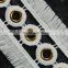 Fashion cotton eyelet fringe tassel trimming for dresses