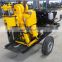 100m small water well drilling rig with mud pump Hydraulic drive