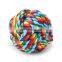 manufacturer durable pet dog chew colorful rainbow rope toy for puppy