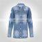 Women Long sleeve Jackets Autumn female Denim Holes Coat Plus size Casual Street Jean Outerwears
