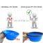 Large supply of stock 300ml or 1000ml volume custom logo Silicone collapsible pet dog bowl