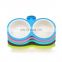 Candy color fixed anti-tipping and detachable cat dog food bowl single and double plastic pet hanging feeding bowl