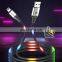 Newest Design Luminous Data Lines 2.1A 1M TPE Charge Cable For Lightning Apple Smart Phone