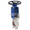 Bundor SS304 Wafer Knife Gate Valve handwheel Operation Water Knife Gate Valve