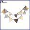 Coffee Polka Dot Mini Fabric Bunting Double Sided Banner 12 Flags PL027