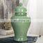 Green Color Glazed HIGH Temperature Fired China Ceramic Porcelain Temple Jars Ginger Jars
