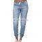 S-5XL wholesale brand women's summer stretch slim plus size jeans custom denim custom denim