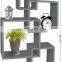 4 Cube Intersecting Wall Mounted Floating Shelves