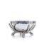 White & gold curved luxury large bowl