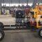 Four wheels portable water well drilling machine for 100m