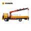 New 10 ton SPS25000 with four-section straight boom crane truck price