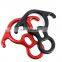 Wholesale Rescuing Climbing Escaping Aluminum Alloy 50KN Rescue Terminal 8 Descender with Lock Off Camping Tools