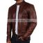 men's fashion 2020 leather jacket for winter brown color