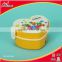 Heart shaped plastic tiffin lunch box / bento box for children