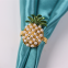 Gold Pineapple Napkin Rings Holder for Wedding Birthday Christmas Holiday Family Gathering Banquet