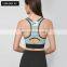 Adjustable Buckle Recycled Sports Bra Back Pockets Custom Yoga Hollow Backless High Support Tops